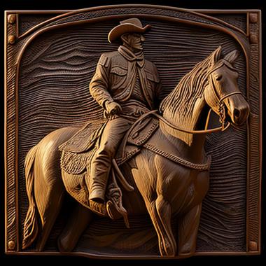 3D model Frederick Remington American artist (STL)